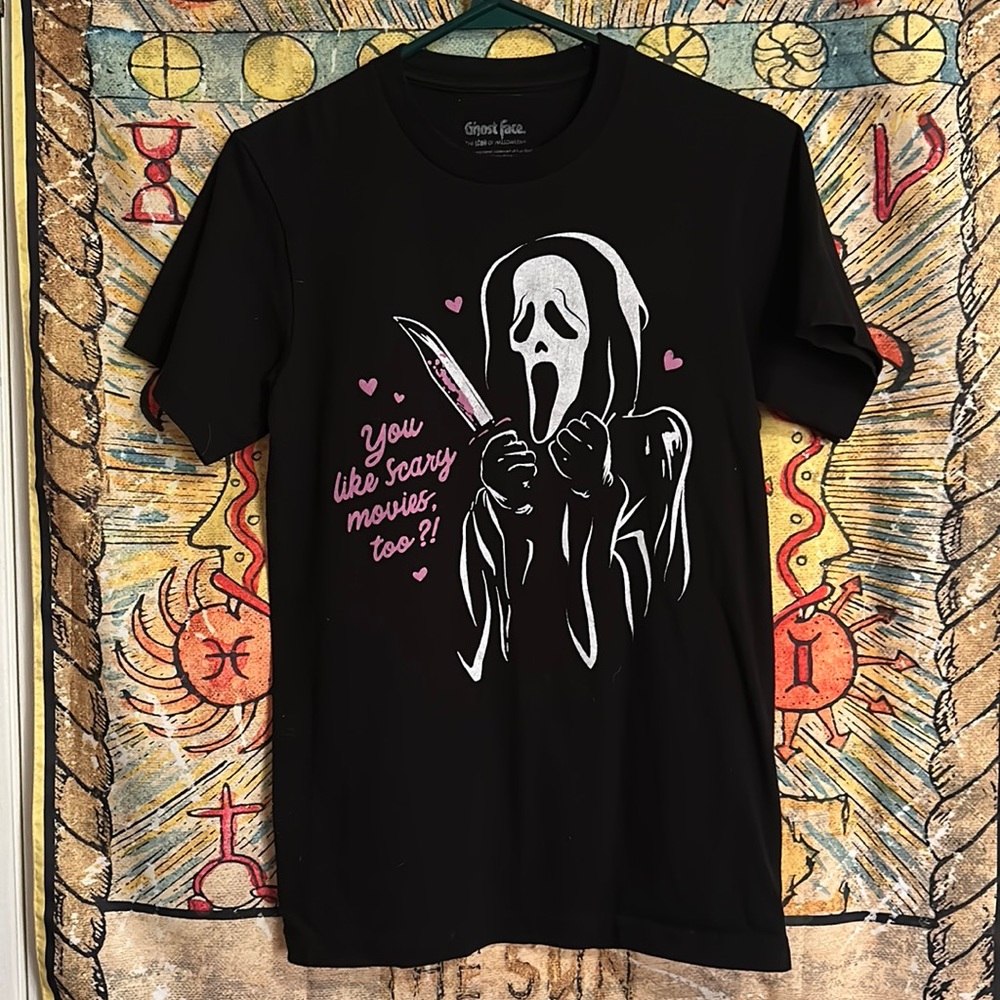 Ghostface "You like scary movies too?!" T-Shirt
